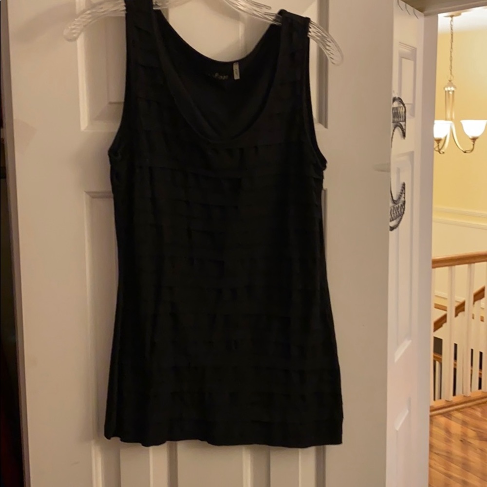 Black tank top